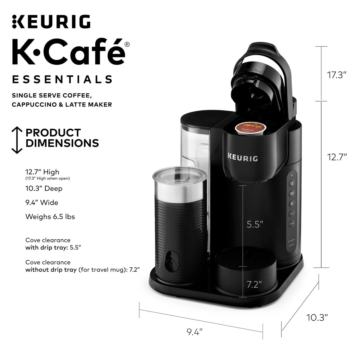 Single Serve K-Cup Pod Coffee Maker, Black P846034