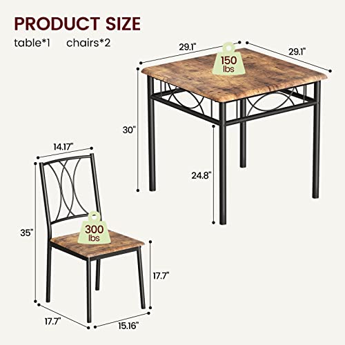 Dining Table Set for 4 with 4 Chairs B467