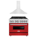 36 in. Dual Fuel Range with Range Hood Appliance Package X12884