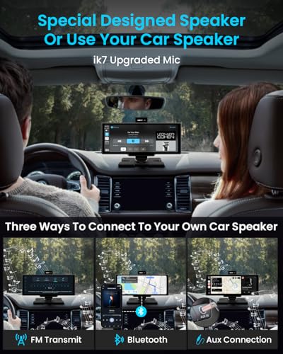 10'' Portable Apple Carplay Car Stereo Touch Screen U802