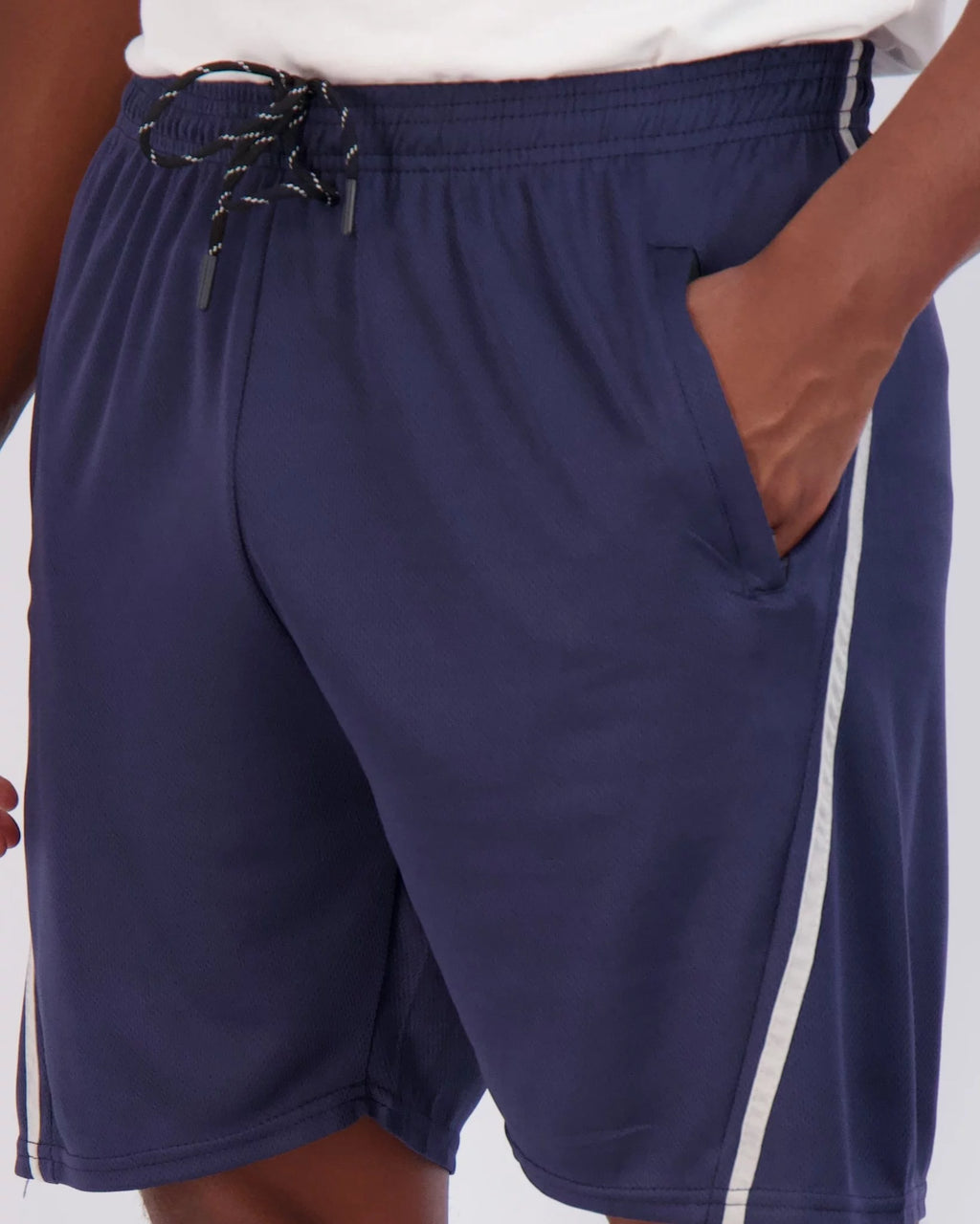 4 Pack Men's Quick Dry Mesh Athletic Shorts with Zipper Pockets Y7295