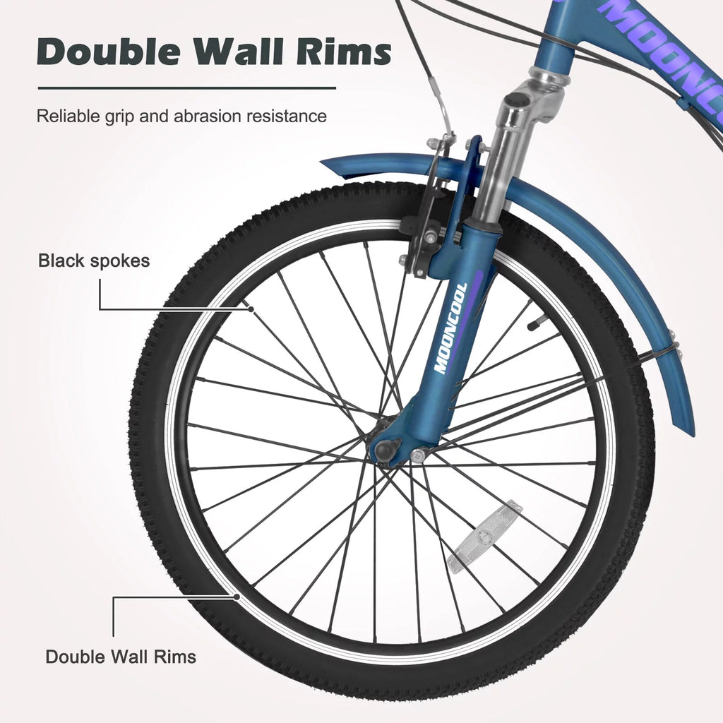 Folding 7 Speed Tricycle Bike with Large Basket T614