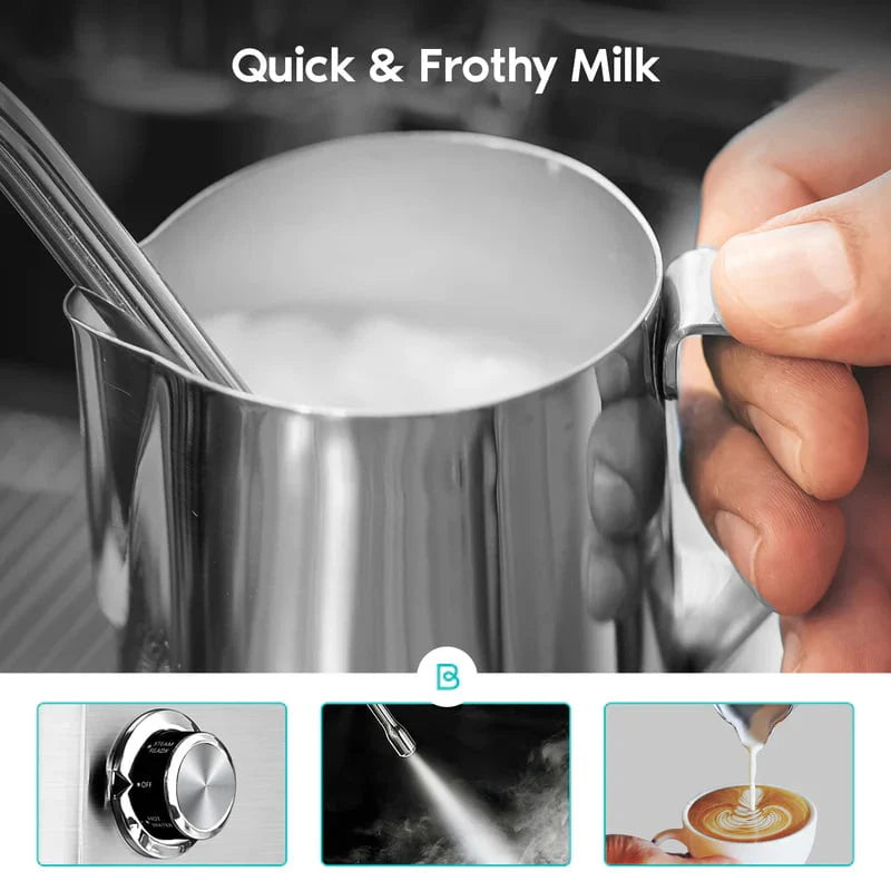 20 Bar Espresso Machine with Milk Frother N572849