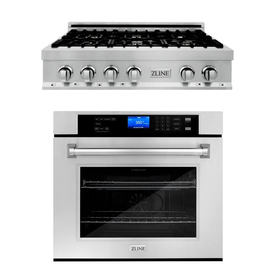 36 in. Stainless Steel Rangetop and 30 in. Single Wall Oven K336926