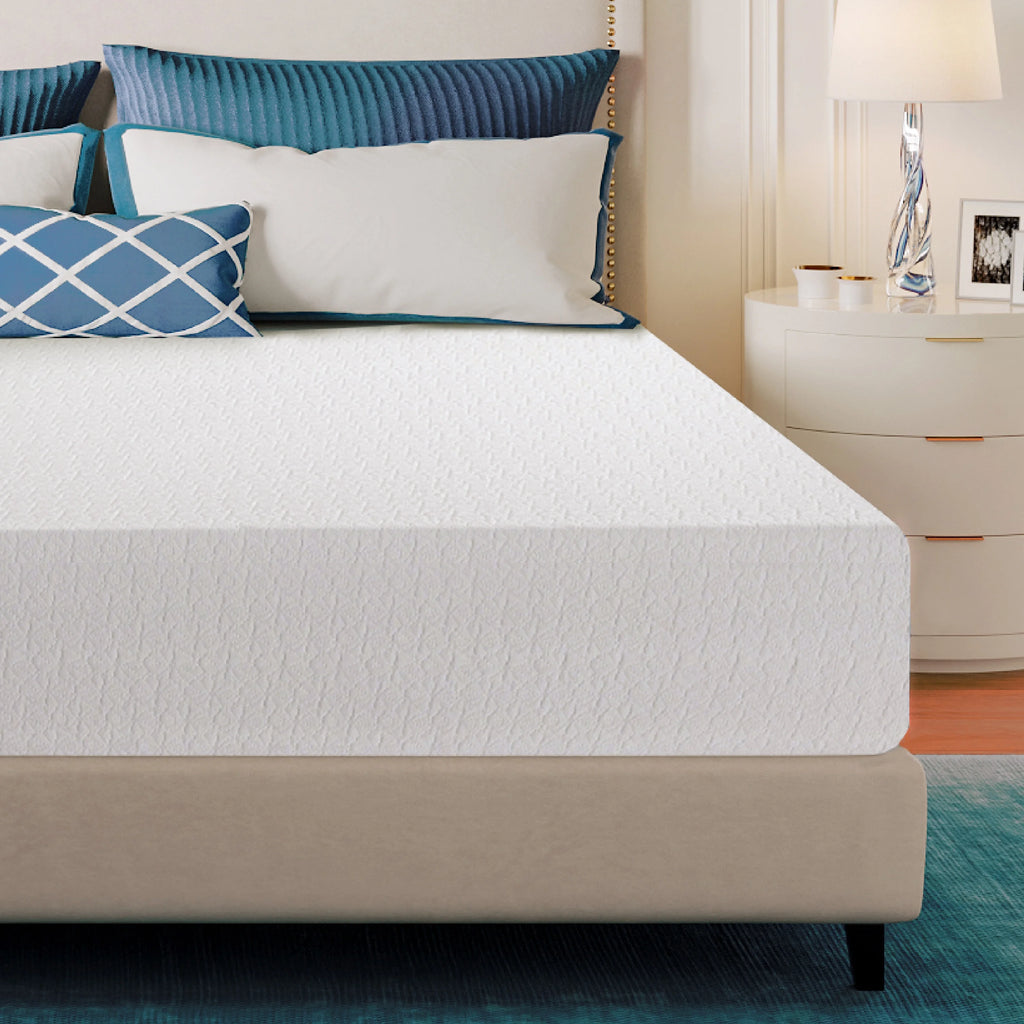 Blue 8 inch Twin Cooling Gel Memory Foam Mattress D48540