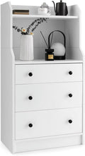 White 3 Drawer Wood Dresser R334156