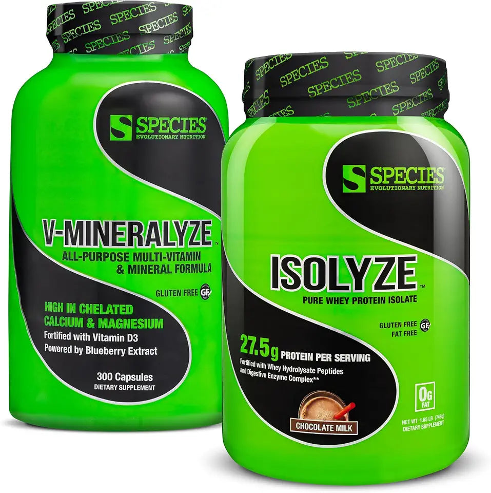 Chocolate Milk Whey Protein 22 Servings and Multivitamin with Antioxidants D12511