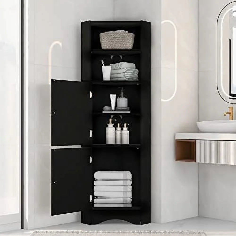 White 3 Drawer MDF Corner Cabinet N6999