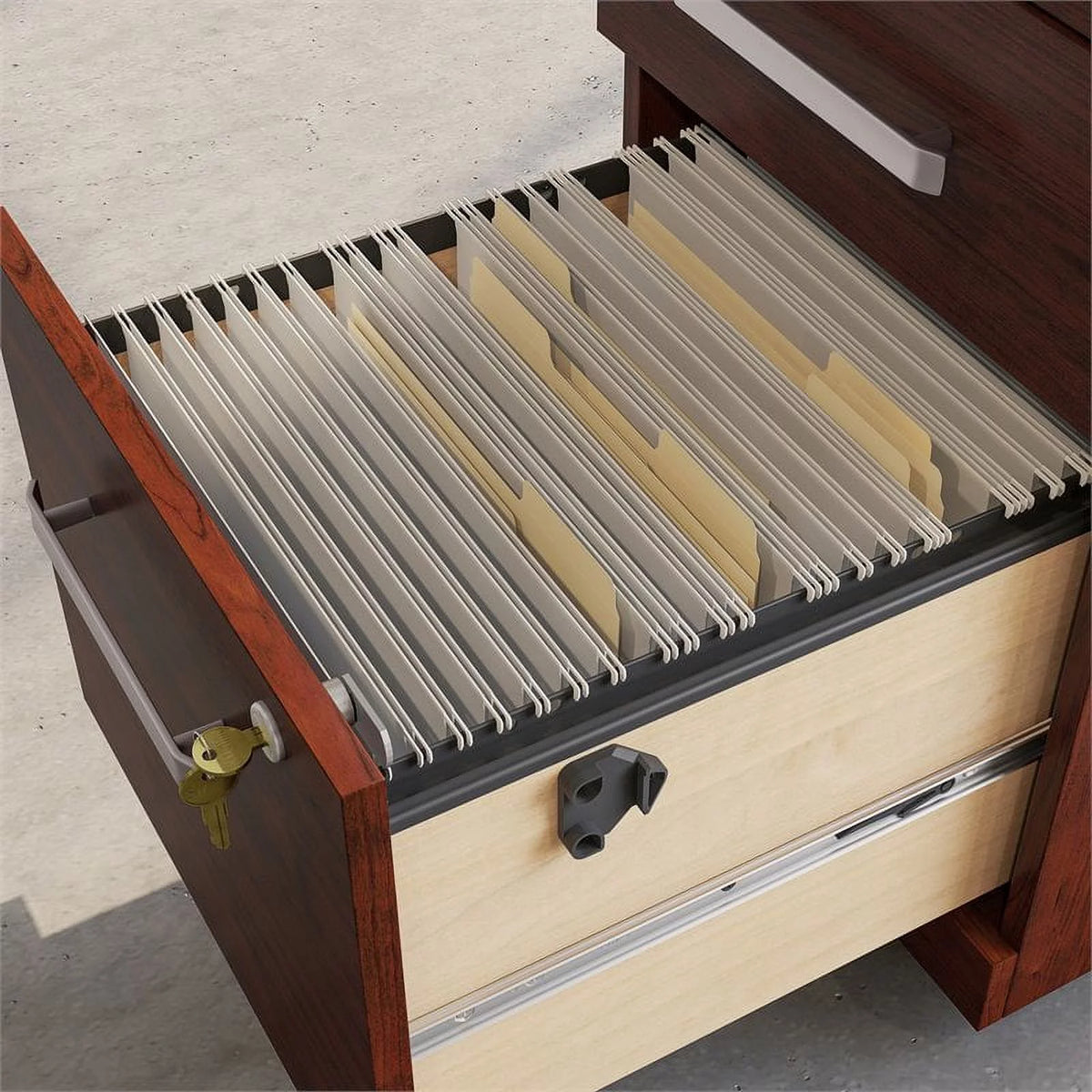 3-Drawer Engineered Wood Mobile File Cabinet J99999