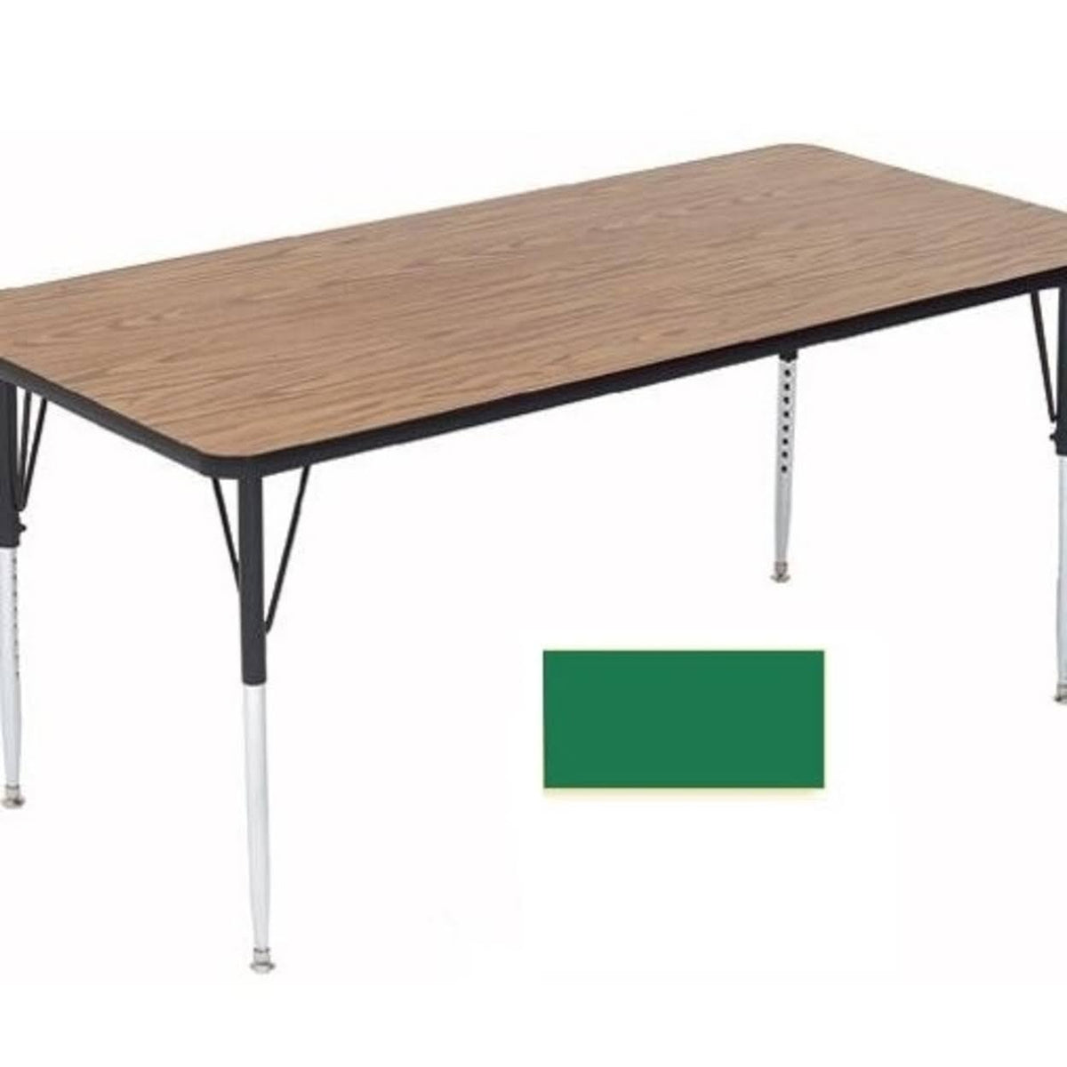 Rectangle Activity Table Green D73862