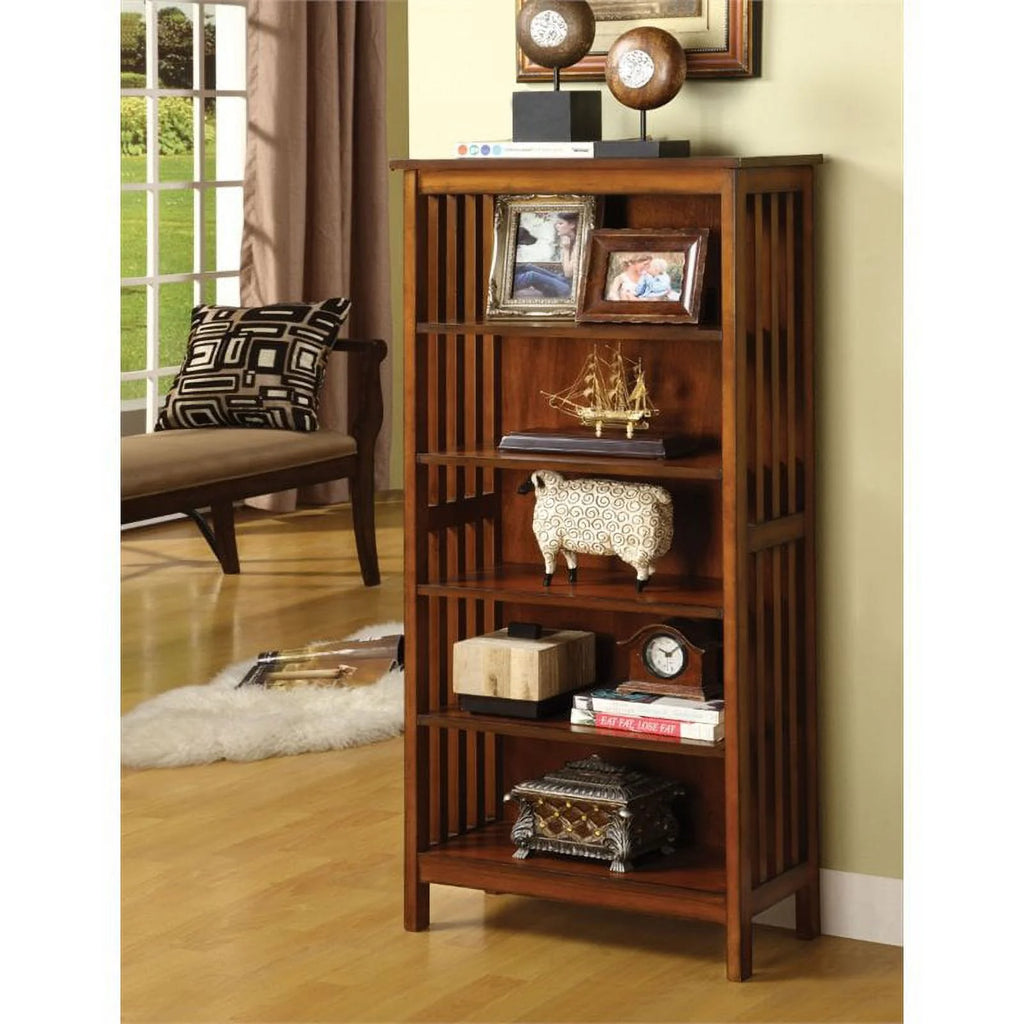 Antique Oak Wood Shelf and End Table Set L3548
