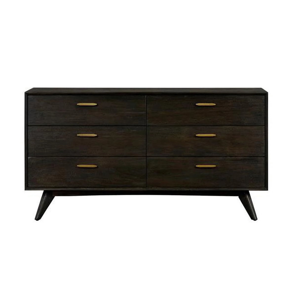Brown Solid Wood Six Drawer Dresser A634051