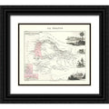 Black Ornate Wood Framed Art Print X816949