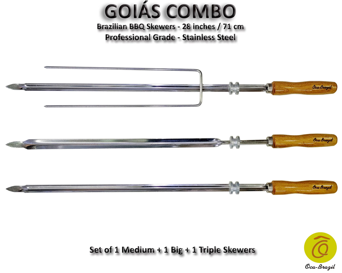 Set of 3 Brazilian Skewers 28" U70317