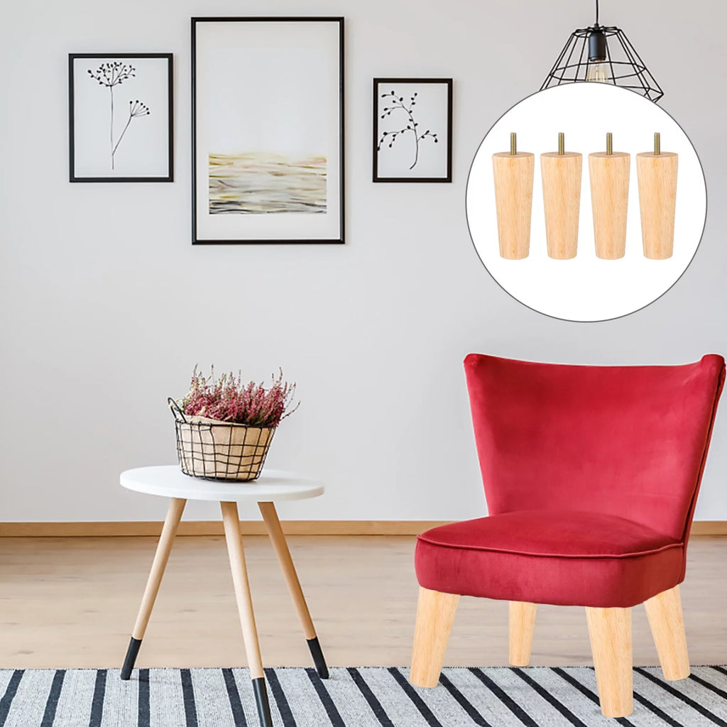 Wood Furniture Legs Set of 4 N9117
