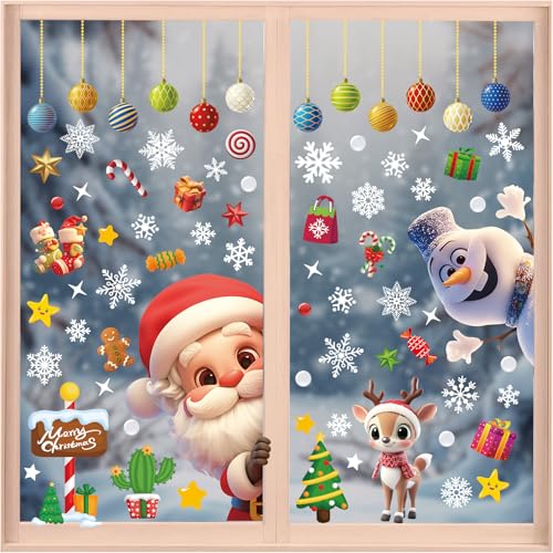 Extra Large White Snowflakes Window Clings F831755