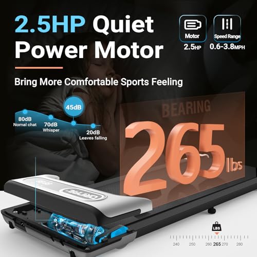 2.5 HP Portable Treadmill with Remote Control A577844