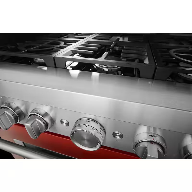 5.1 cu. ft. Smart Gas Range with Self-Cleaning and True Convection in Scorched Orange X351