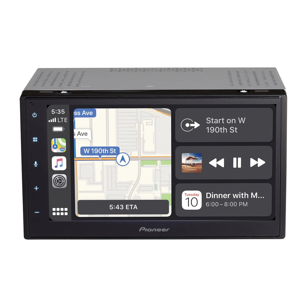6.8-In. Double-DIN Digital Media Receiver with Touch Screen, Bluetooth, and Apple CarPlay/Android Auto T78975