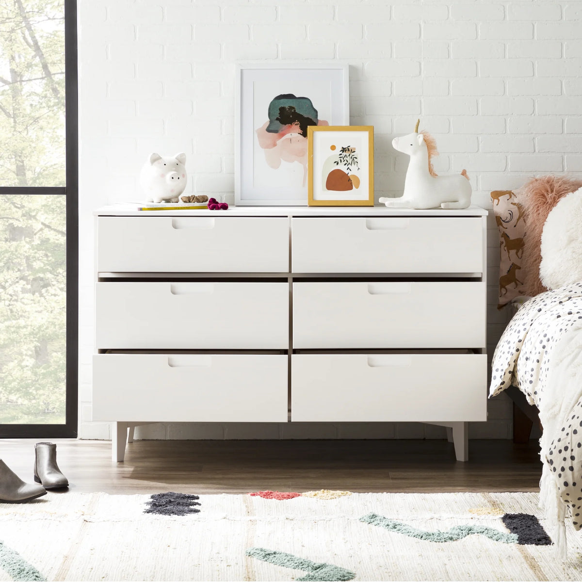 6 Drawer Solid Wood Dresser K1303