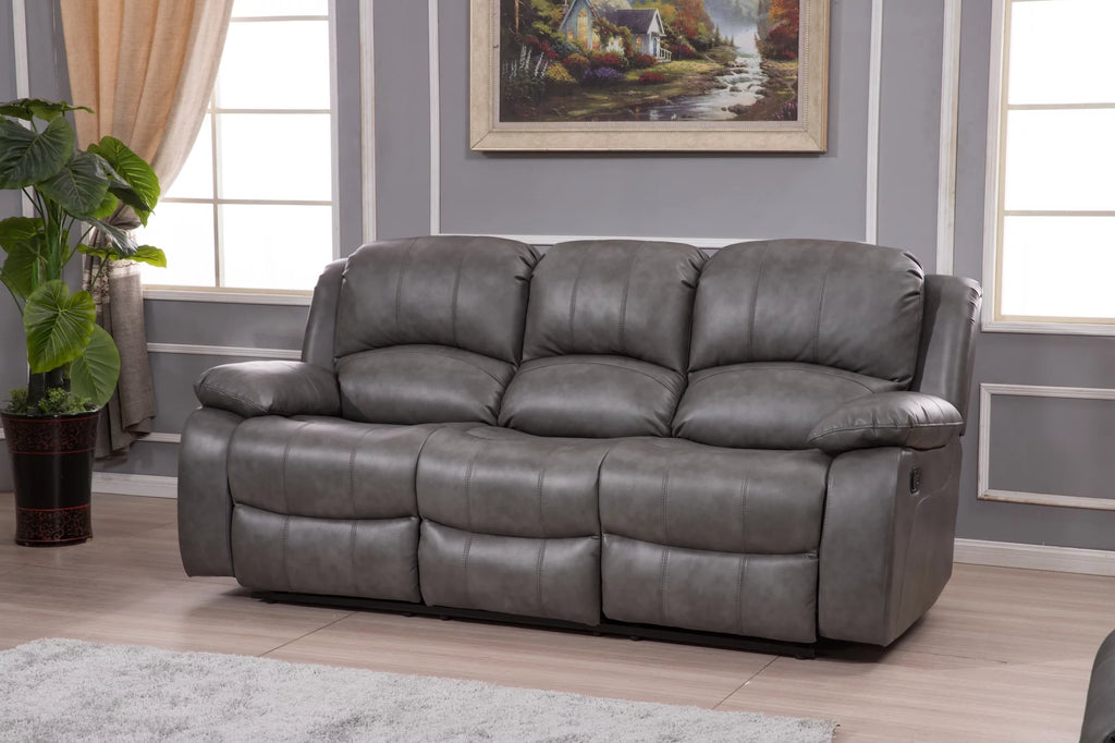 Bonded Leather Reclining Sofa 3 Piece Set D680306