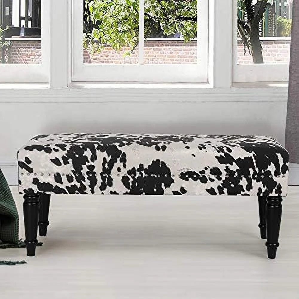Upholstered Bench with Rivet K101028