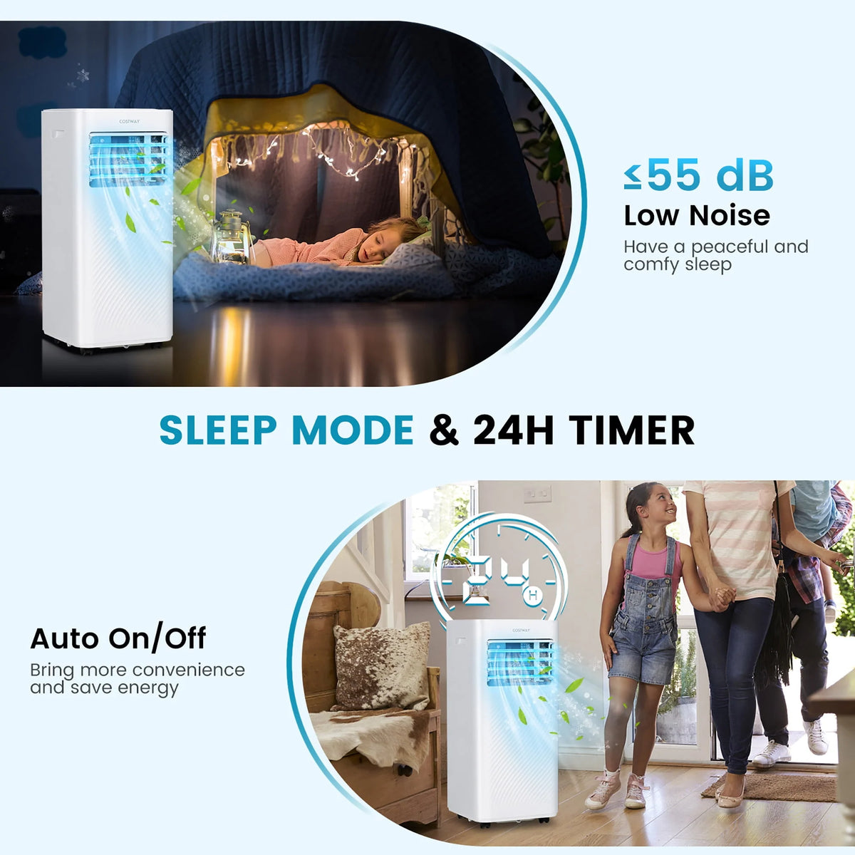5000 BTU Portable Air Conditioner 4-in-1 N7631