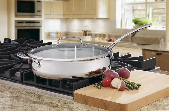 5qt Stainless Steel Sauté Pan S4136