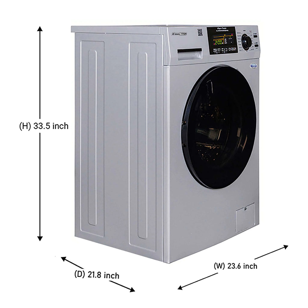 15 lbs Compact Combo Washer Dryer with Pet Cycle in White L435