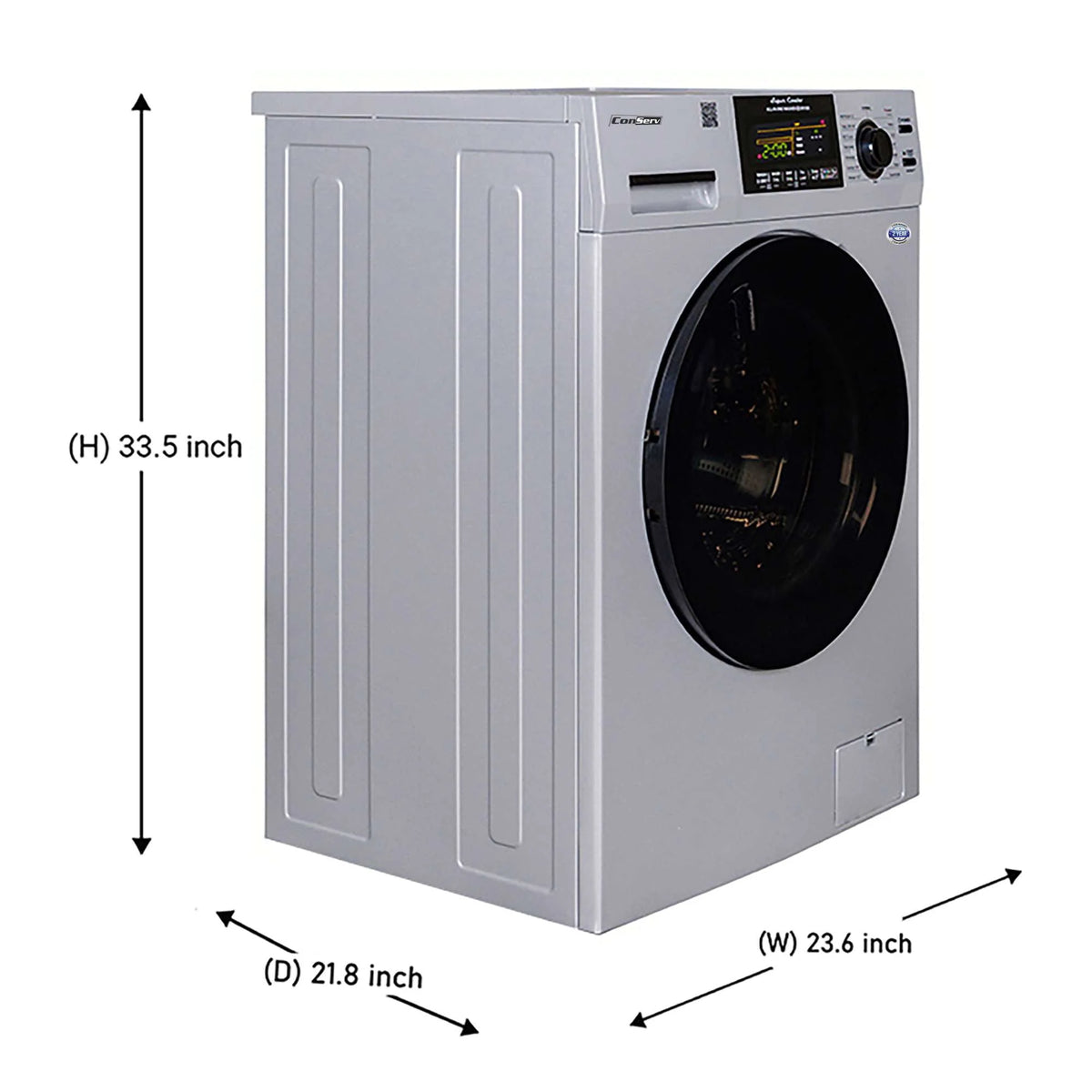 15 lbs Compact Combo Washer Dryer with Pet Cycle in White L435