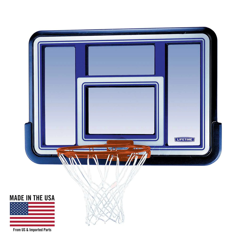 44 inch Polycarbonate Basketball Backboard and Rim Combo Y872849