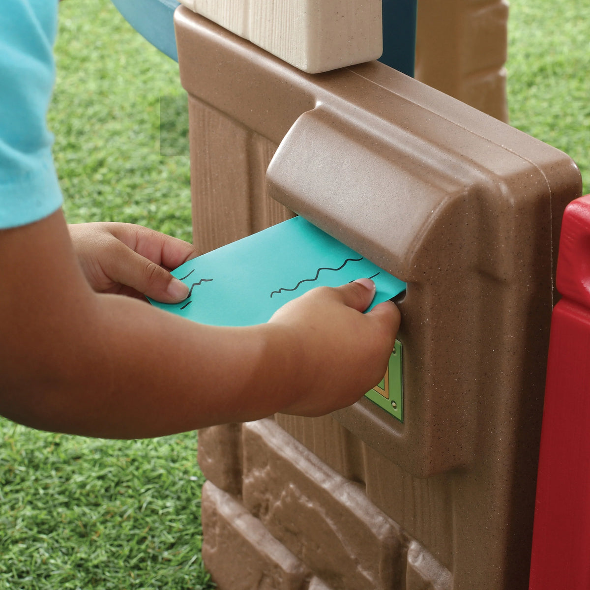 Brown Toddler Playhouse with Grill and Planter V4962