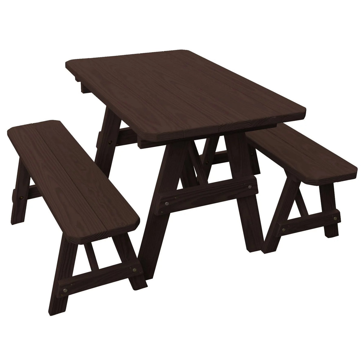 Pressure Treated Pine Picnic Table with 2 Benches I528365