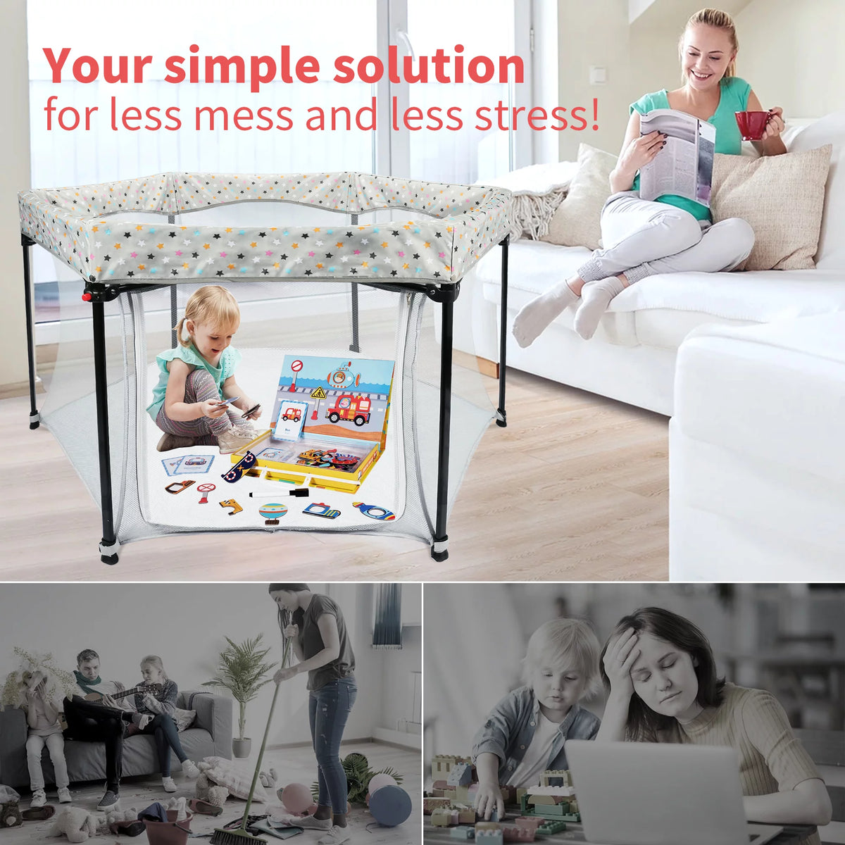 Portable Playard with Zipper Door X274