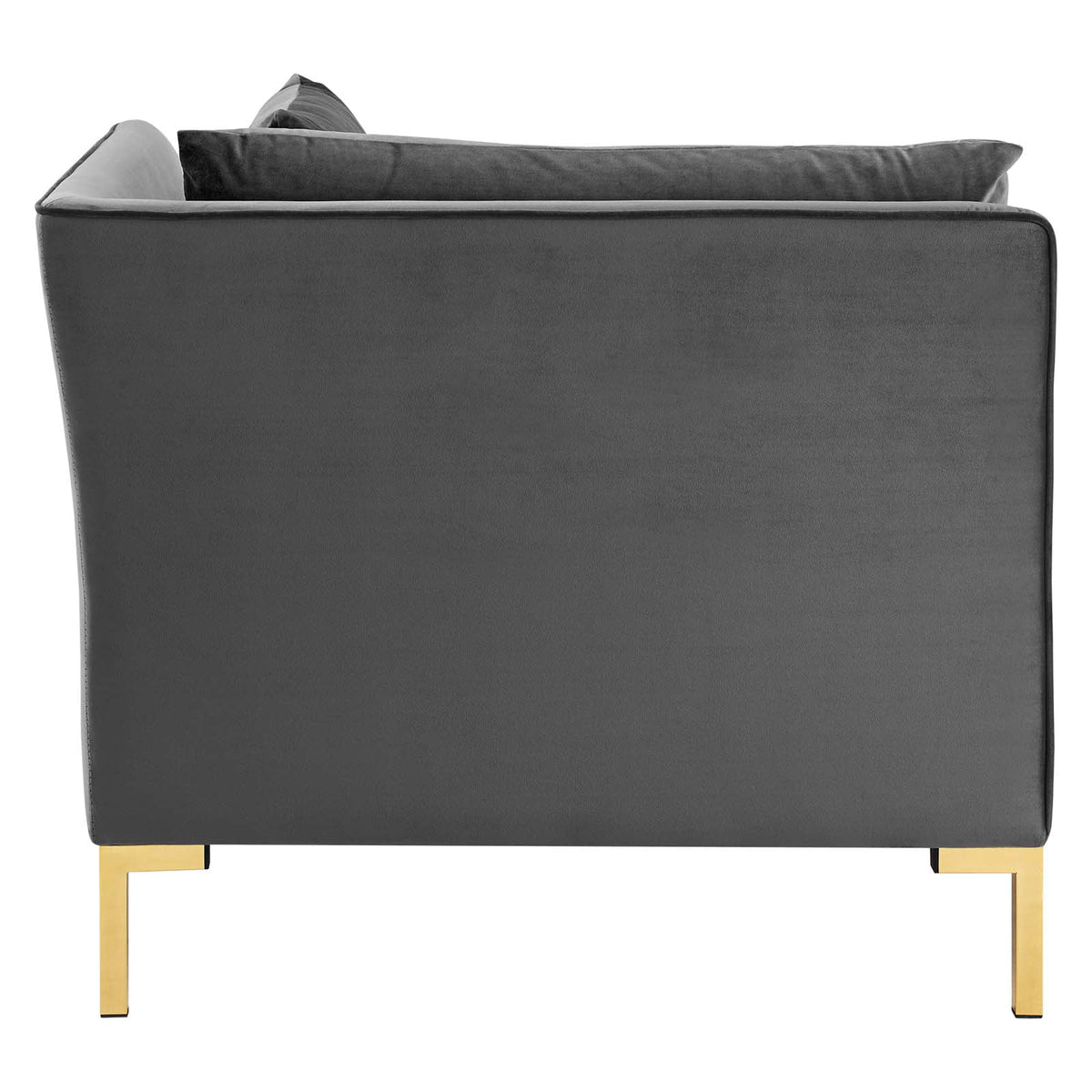8-Piece Performance Velvet Sectional Sofa in Gray F842