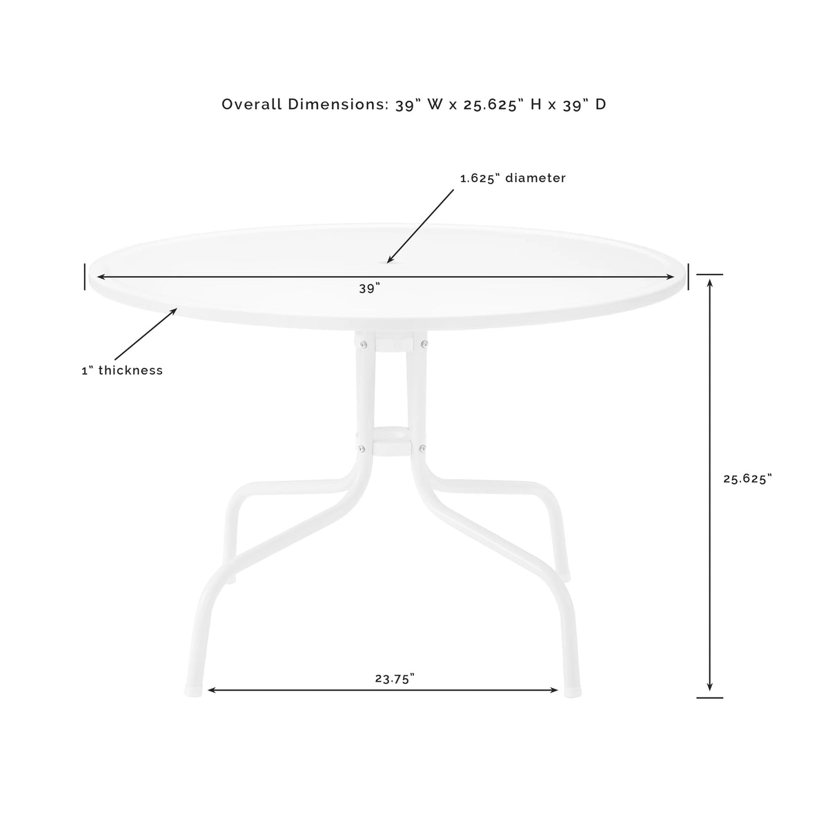 5 Piece Outdoor Metal Dining Set S466