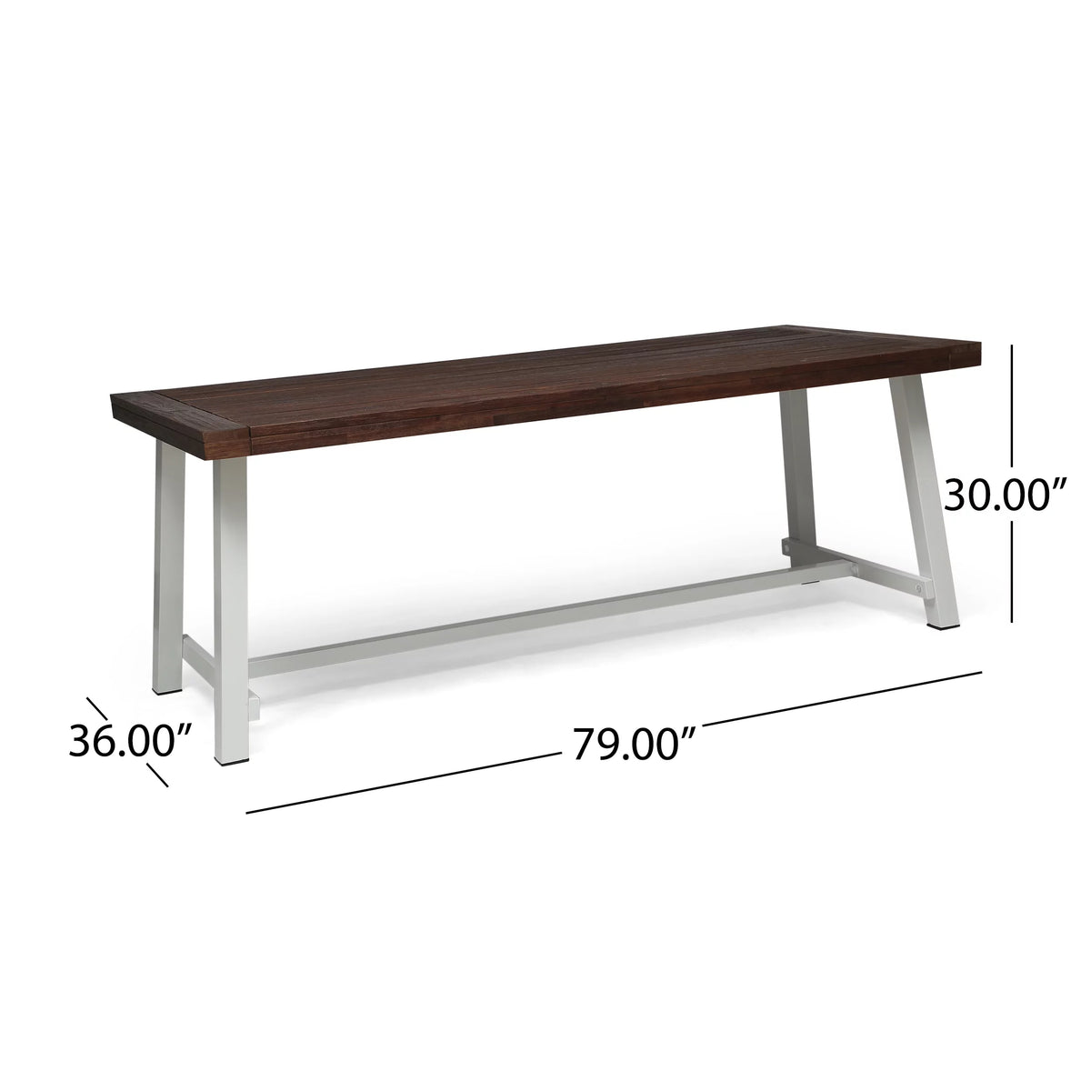 74" Acacia Wood Picnic Table I14725