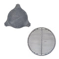 Dual Sided Cast Iron Grill Grate and Cast Iron Plate Setter Q350