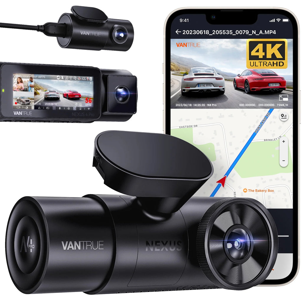 3 Channel 4K WiFi Dash Cam K702319