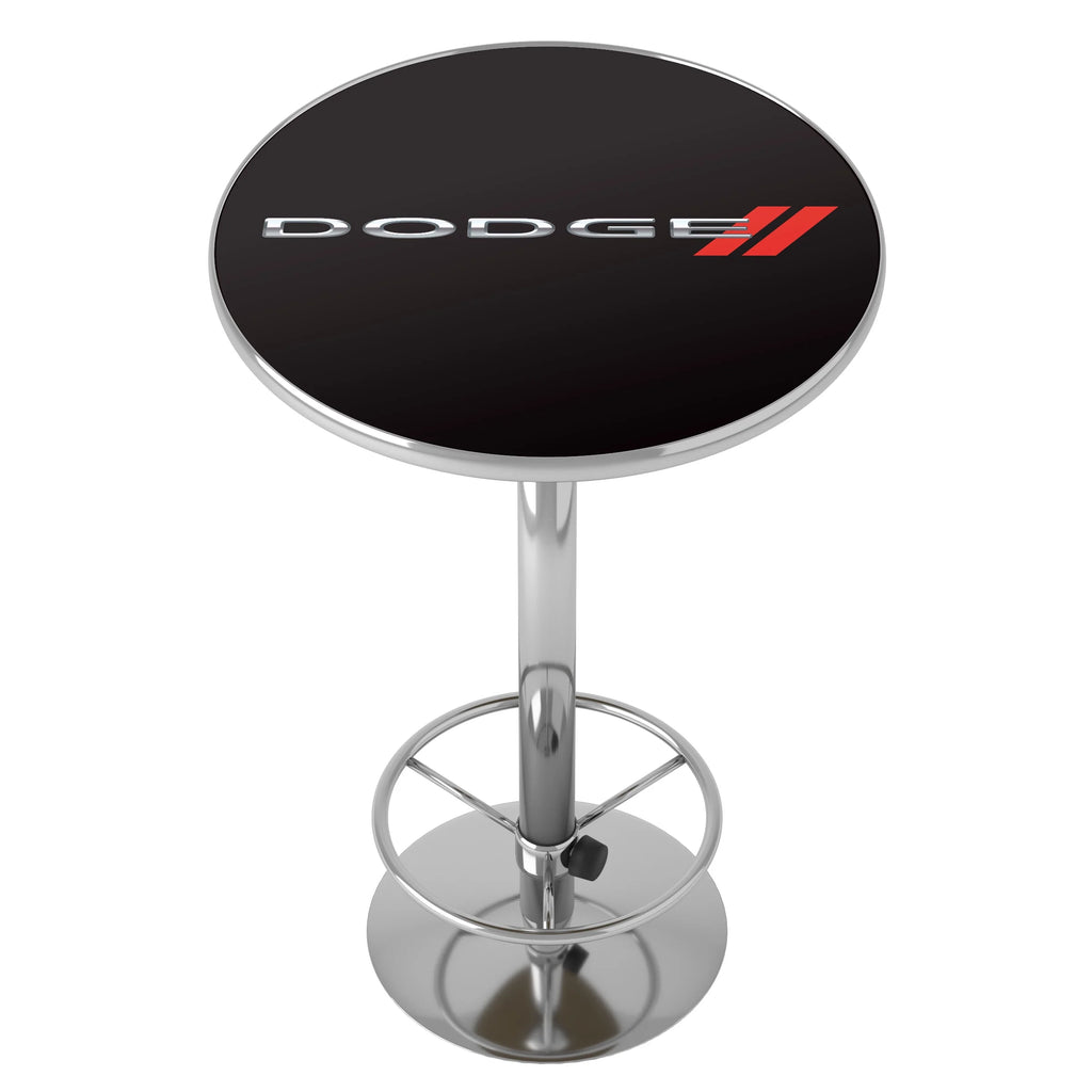 Bar Table with Adjustable Footrest and Acrylic Top O6543