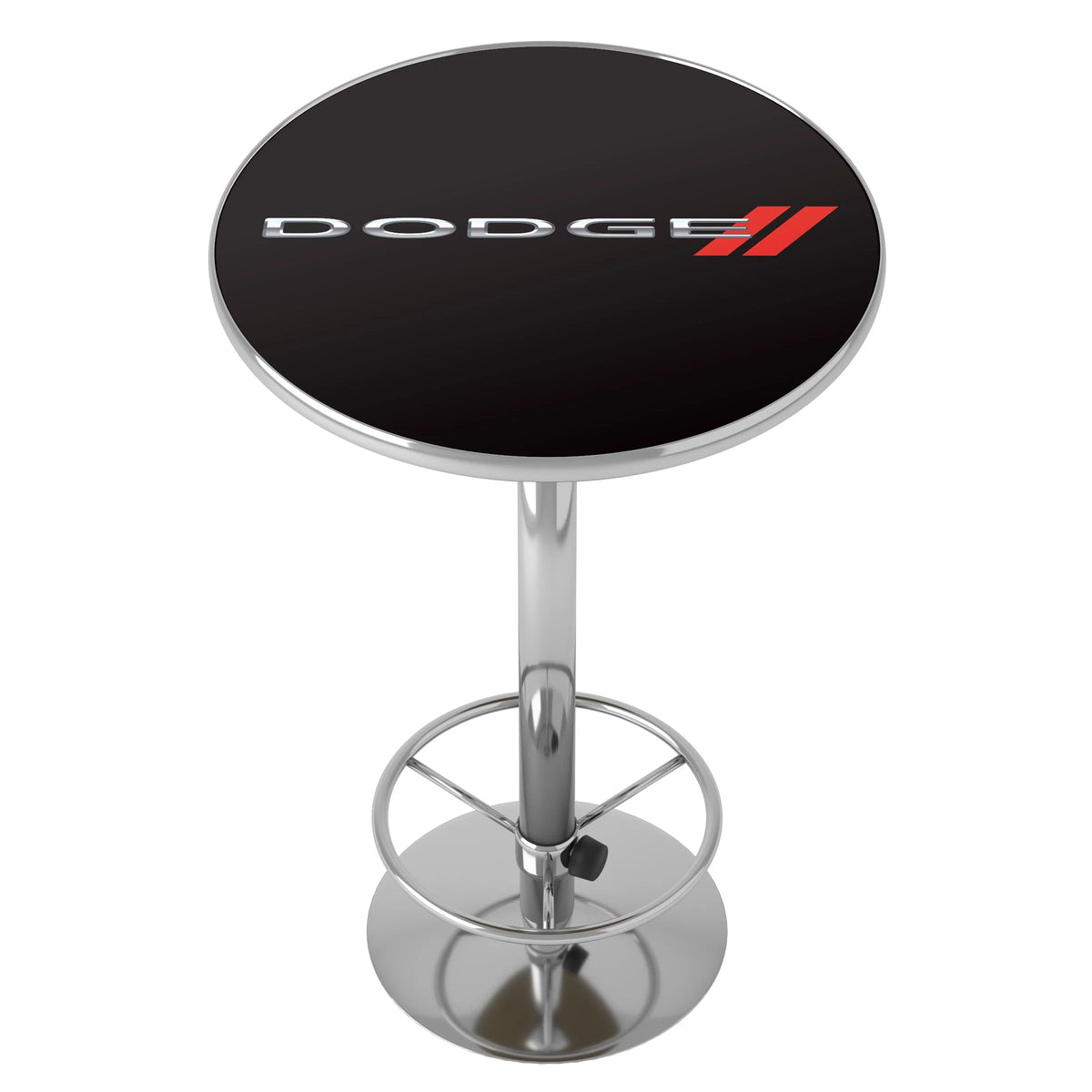 Bar Table with Adjustable Footrest and Acrylic Top O6543