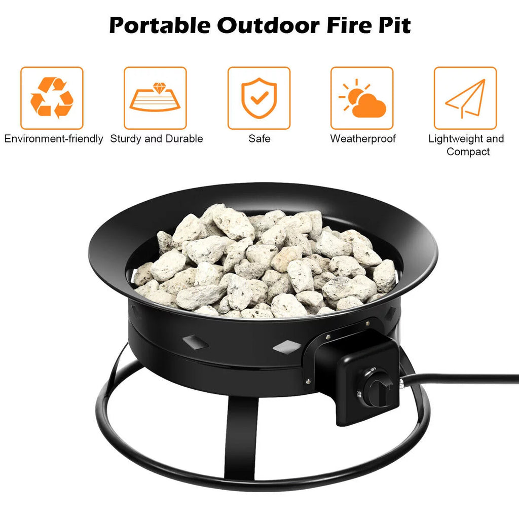 Portable Propane Fire Pit V9655