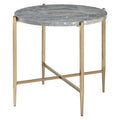 Oval Marble Top End Table X406943