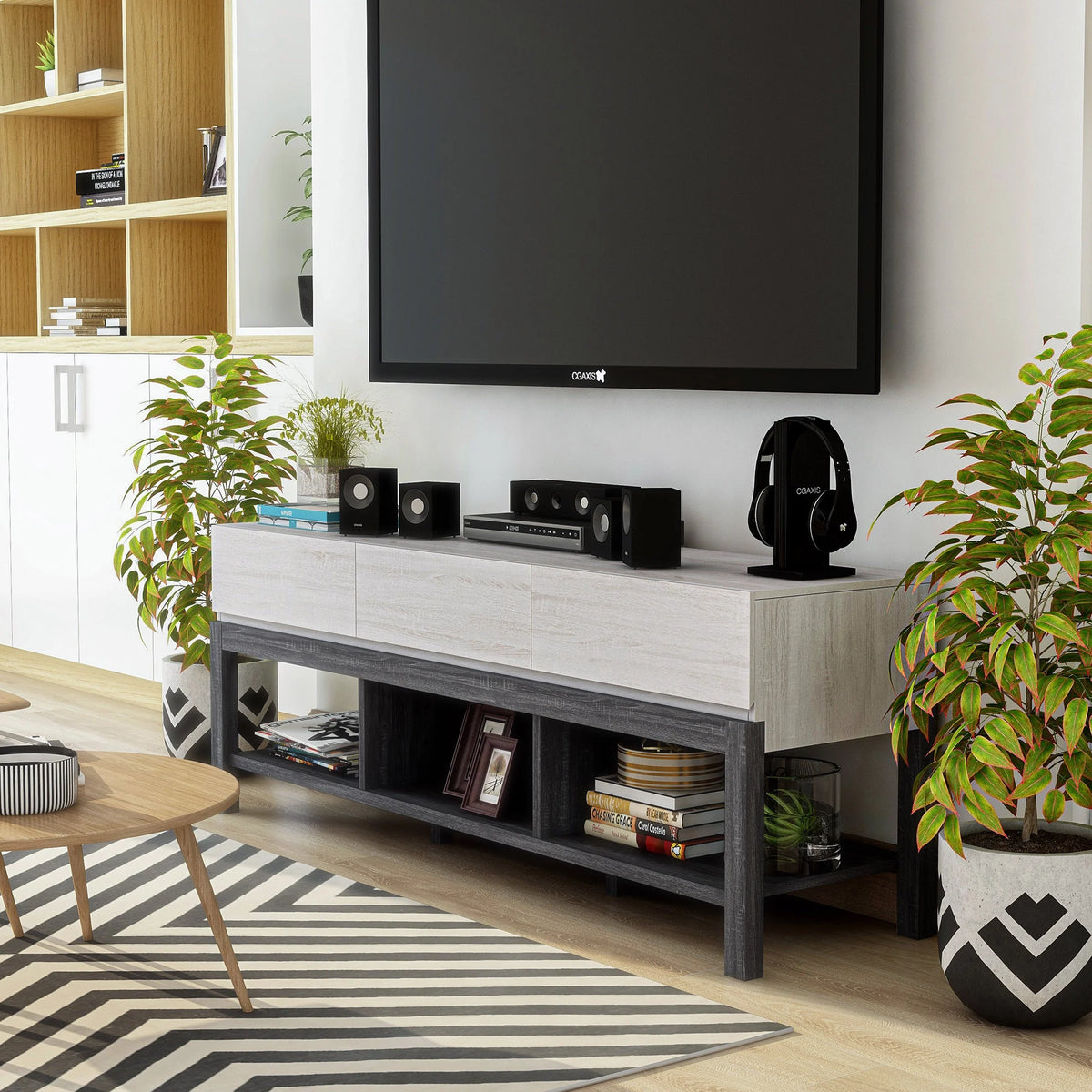 White Oak TV Stand M6296