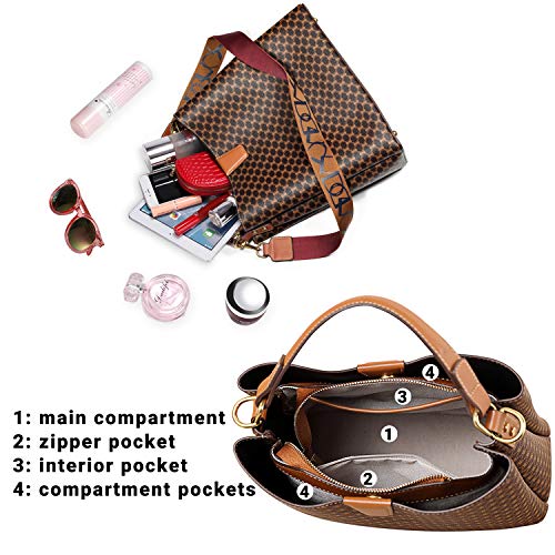 Women Leather Satchel Handbag J2297