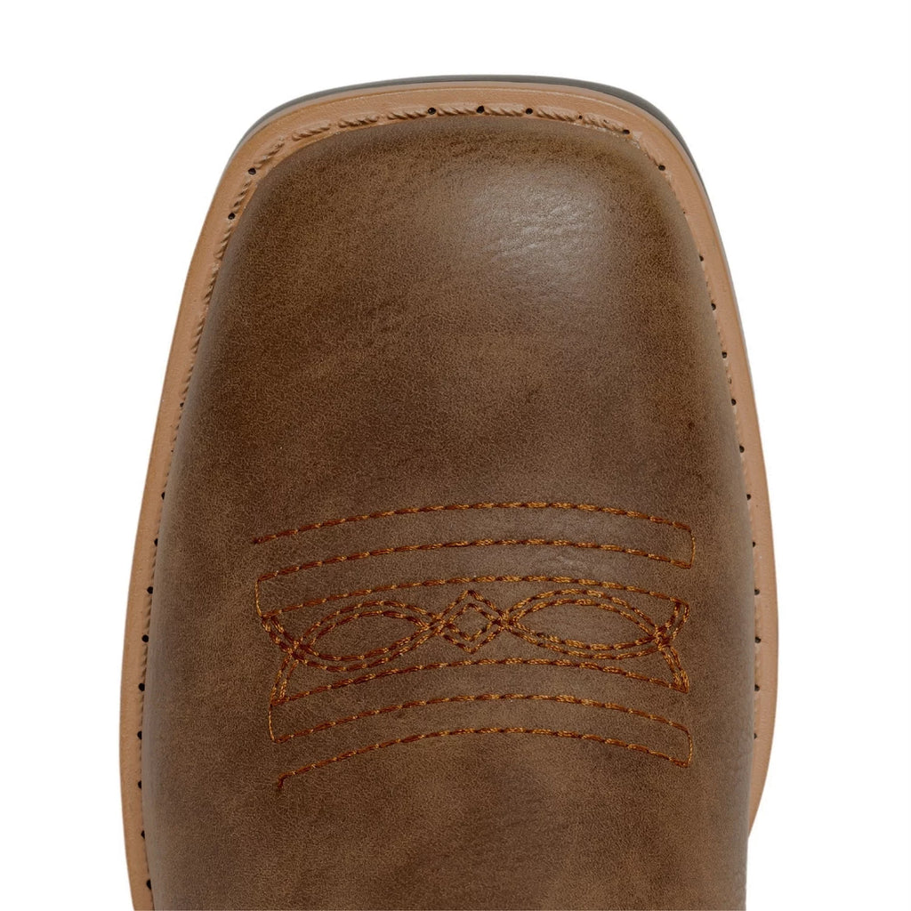 Brown Square Toe Western Cowboy Boots M75484