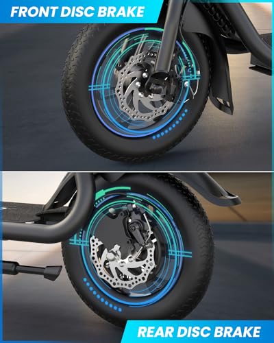 Electric Scooter with Seat, 550W Motor, 20-Mile Range Q8495