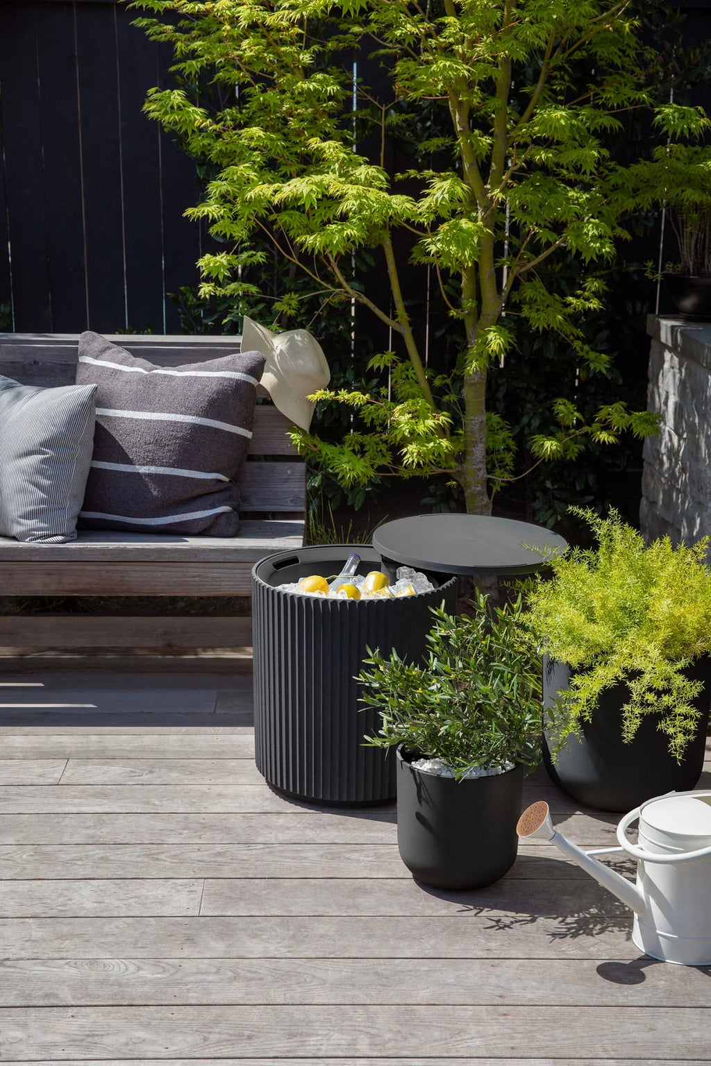 White Side Table K8358