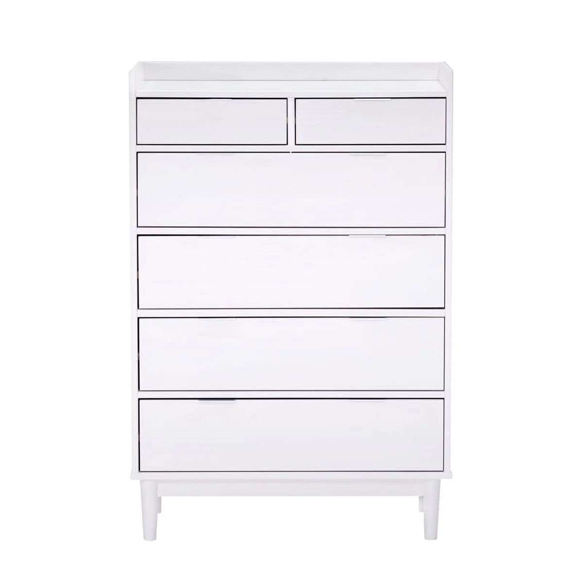 White 6-Drawer Solid Wood Chest J806239