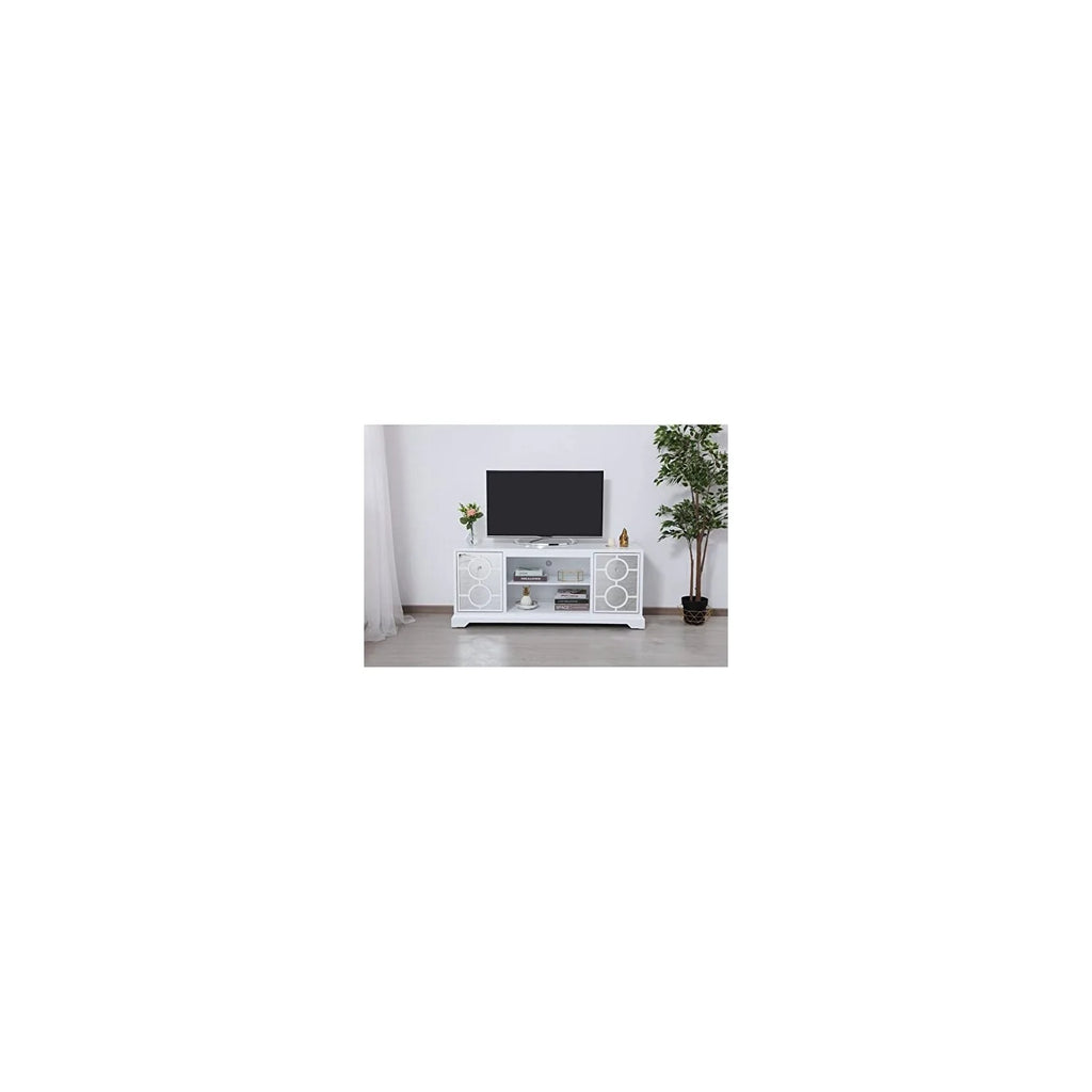 Mirrored Door TV Stand P9838